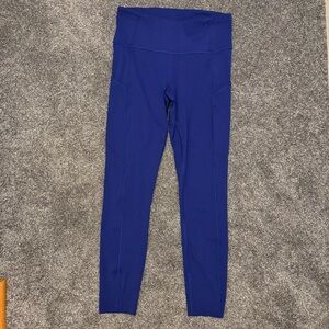 Lululemon sz 6 fast and free tights 25” nulux larkspur